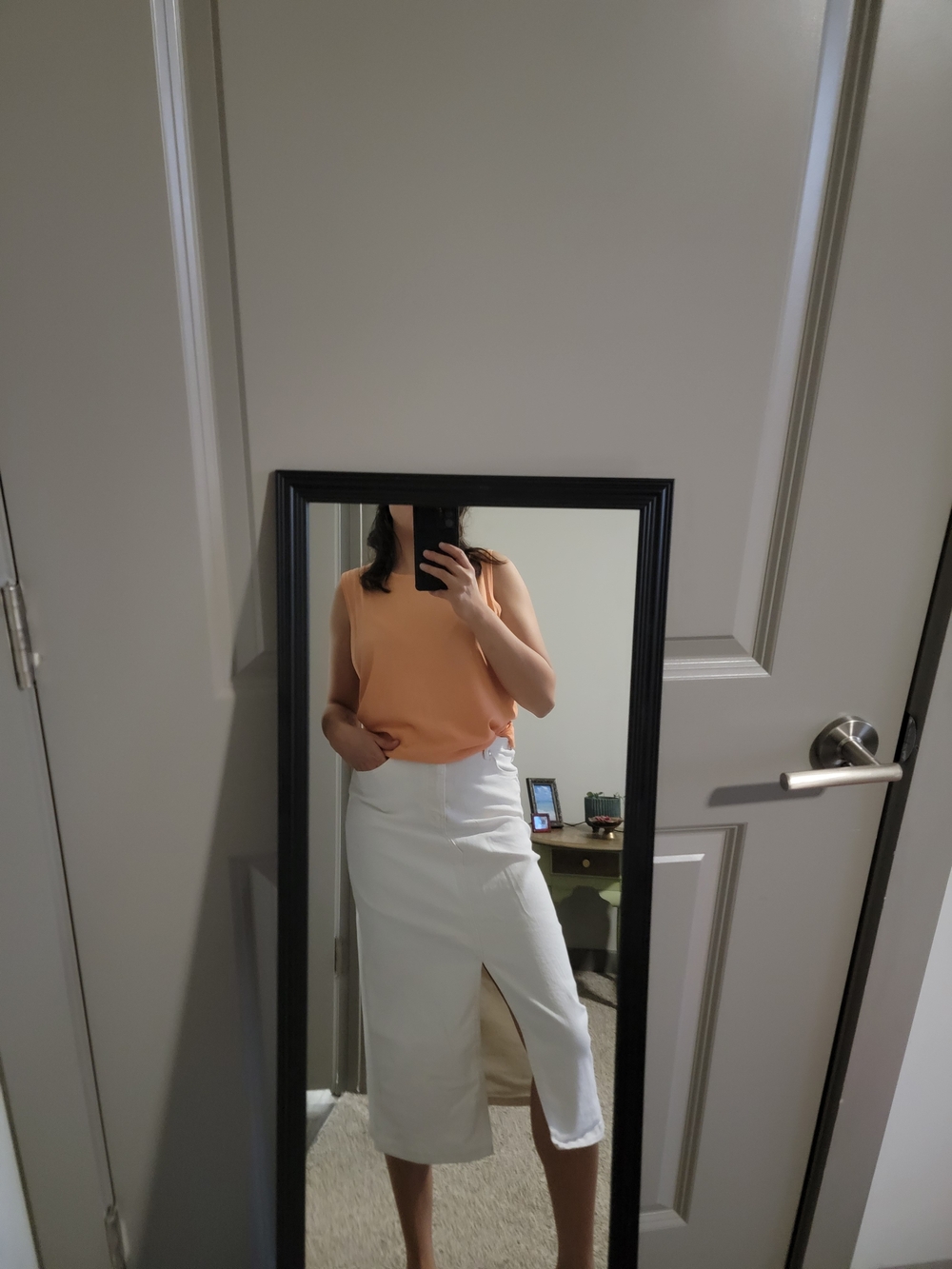 White Midi Skirt